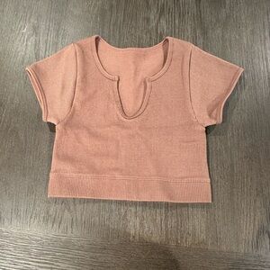 Brown Hollister Short Sleeve Shirt